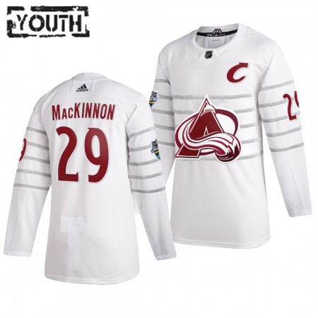 Colorado Avalanche Nathan MacKinnon 29 Wit Adidas 2020 NHL All-Star Authentic Shirt - Kinderen